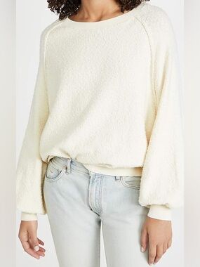 Free People Cream Found my‎ Friend Pullover Sweater